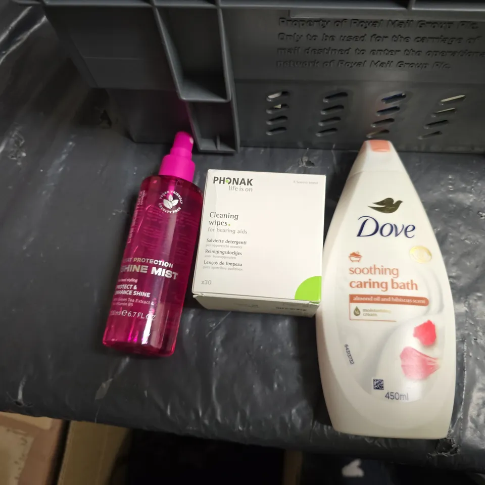 ASSORTED HEALTH & BEAUTY ITEMS: CORSODYL MOUTHWASH, DOVE BATH, PHONAK WIPES