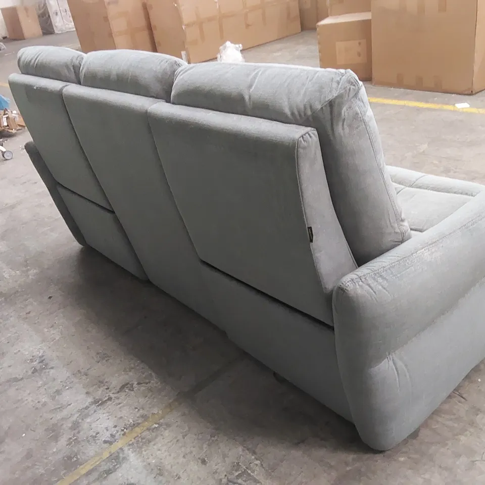 QUALITY DESIGNER ITALIAN MADE NUVOLA 3 SEATER ELECTRIC RECLINING FABRIC SOFA 