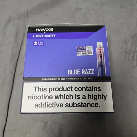 HAWCOS X LOST MARY CRYSTAL PRO BLUE RAZZ VAPE KIT – BOXED, 20MG/ML, 10-PACK