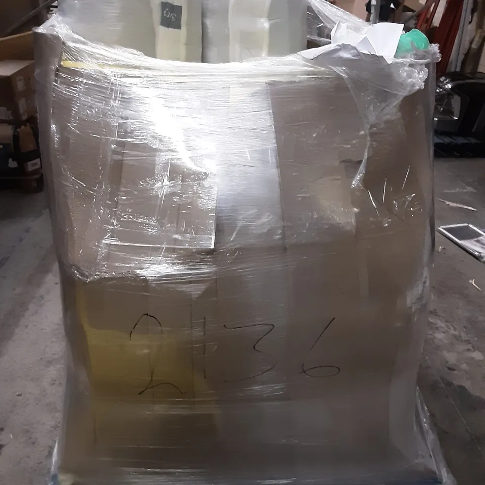 PALLET OF ASSORTED PRODUCTS INCLUDING POCKET SPRUNG COT MATTRESS, VILLAFANE DELUXE SINGLE MATTRESS