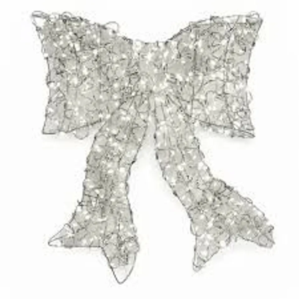 FESTIVE INDOOR)OUTDOOR 40CM PRE LIT MICRODOT DOOR BOW