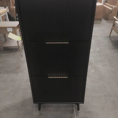 DESIGNER WOODEN SHOE STORAGE CABINET