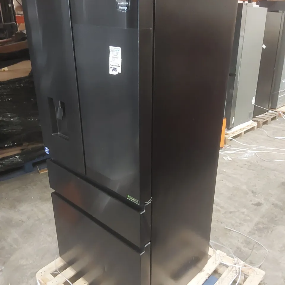 HISENSE PUREFLAT RF540N4WFE FRIDGE FREEZER - BLACK STAINLESS STEEL