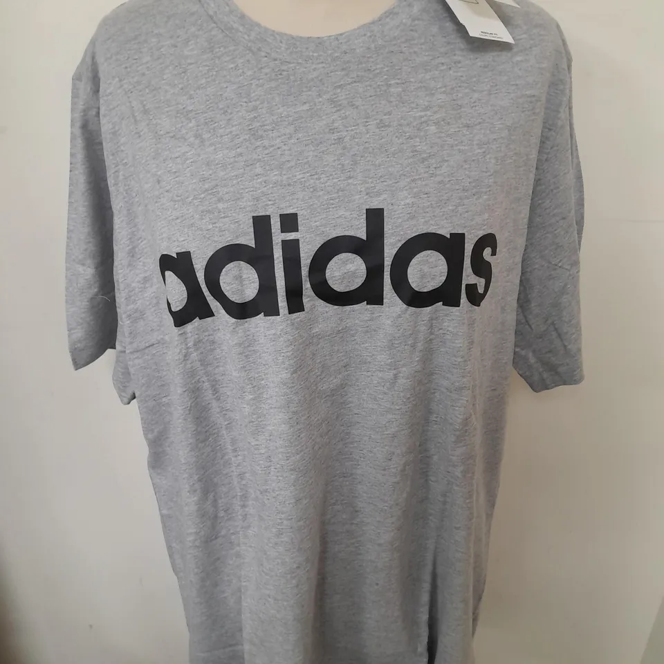 ADIDAS GREY CREW T-SHIRT - L