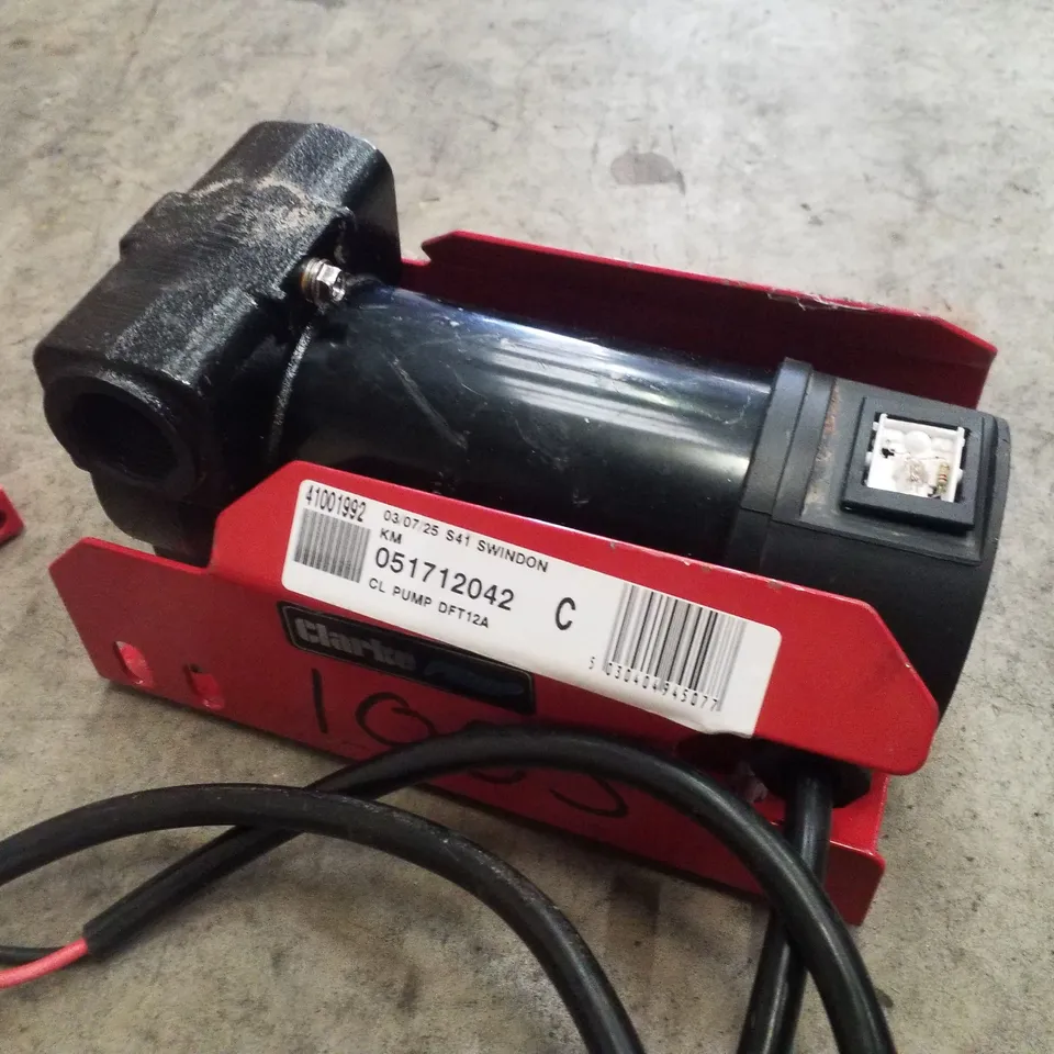 CLARKE DFT12A 12V DIESEL FUEL TRANSFER PUMP 