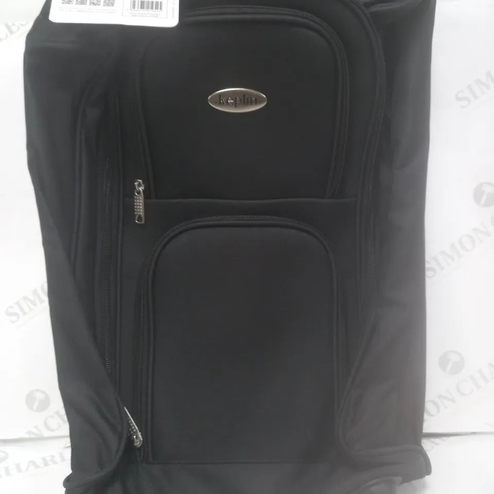 KEPLIN BLACK LIGHTWEIGHT CABIN TRAVEL BAG 