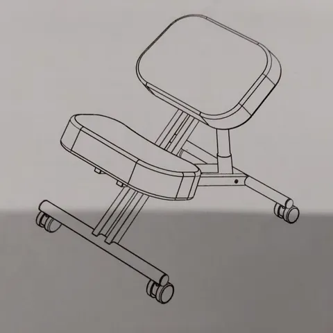 BOXED KNEELING CHAIR - BLACK (1 BOX)