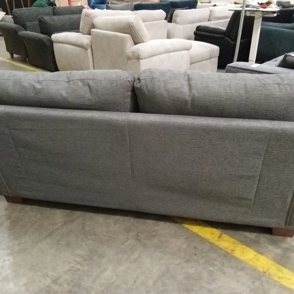NEW BAILEY FABRIC 3 SEATER SOFA - CHARCOAL RRP £599