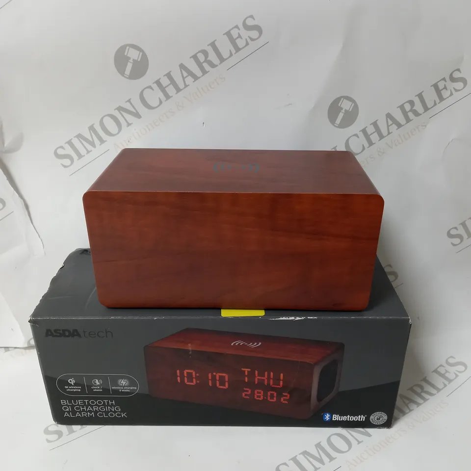 BOXED BLUETOOTH QI CHARGING ALARM CLOCK