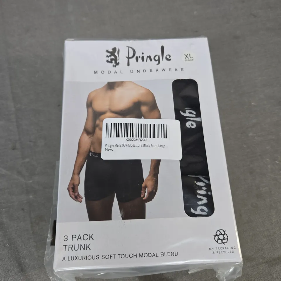 BOXED PRINGLE UNDERWEAR - X3 - TRUNKS SIZE XL