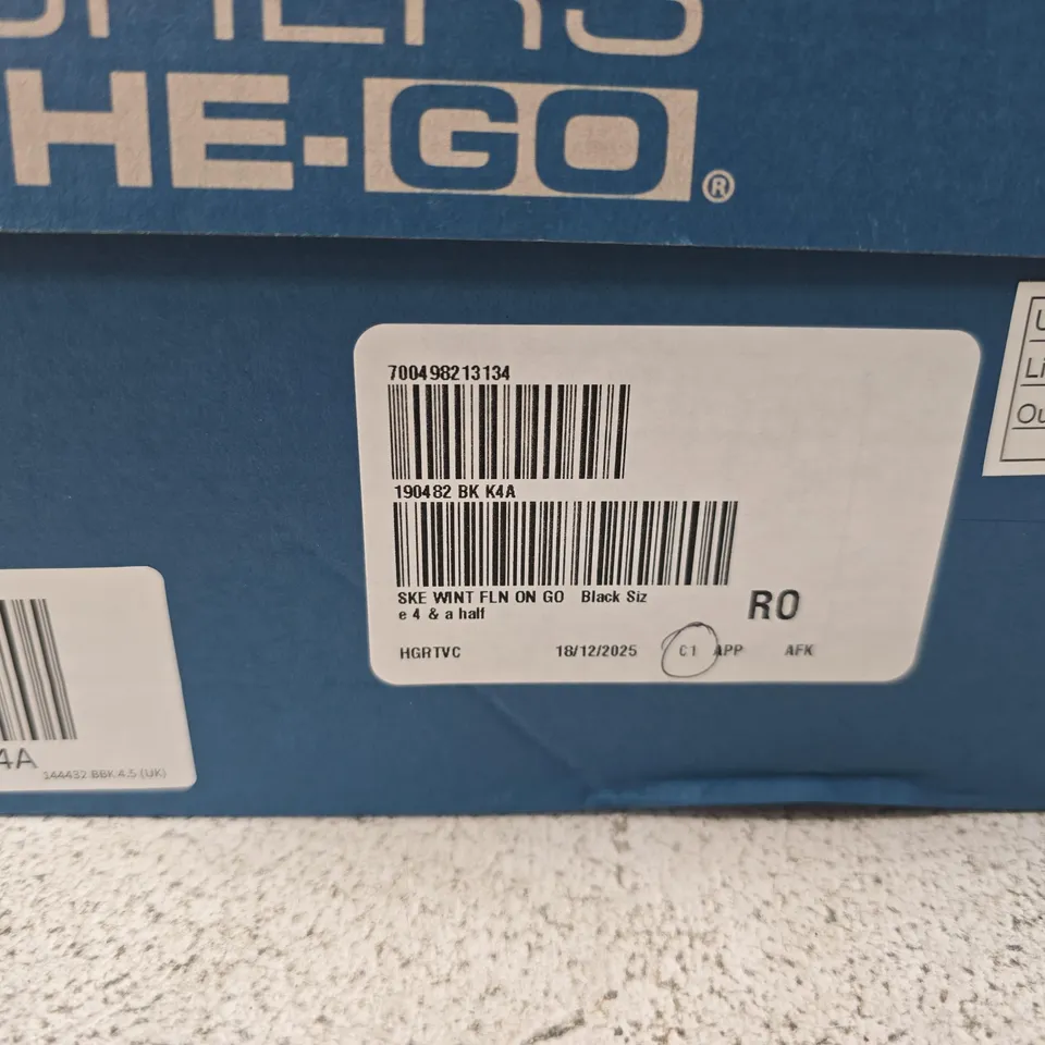 SKECHERS BLACK FUR-TRIM WINTER BOOTS – BOXED SIZE 4.5