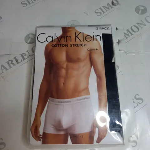 BOXED CALVIN KLEIN COTTON STRETCH TRUNKS SIZE M