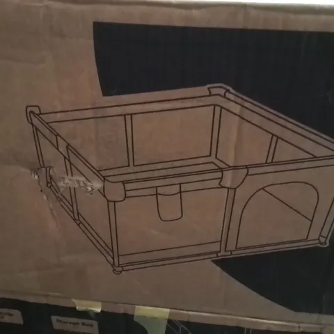 BOXED KIDOOLA SOFT PLAYPEN WITH ACCESSORIES GREY