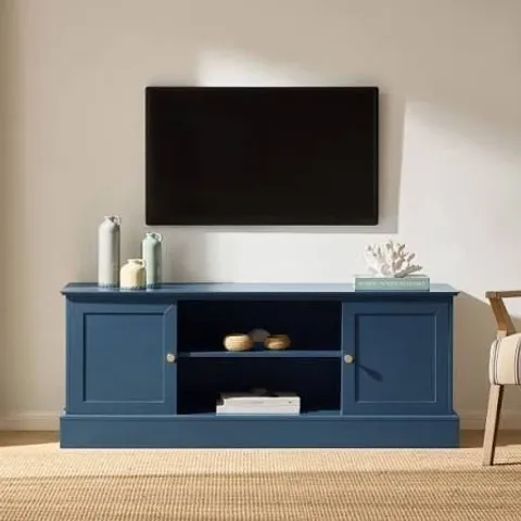 BOXED DUSK RUBY TV UNIT FOR TVS UP TO 60"- TEAL