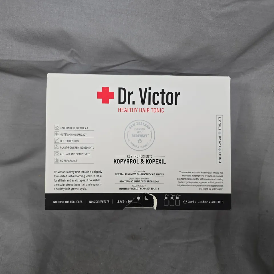 BOXED DR VICTOR HEALTHY HAIR TONIC TRIO