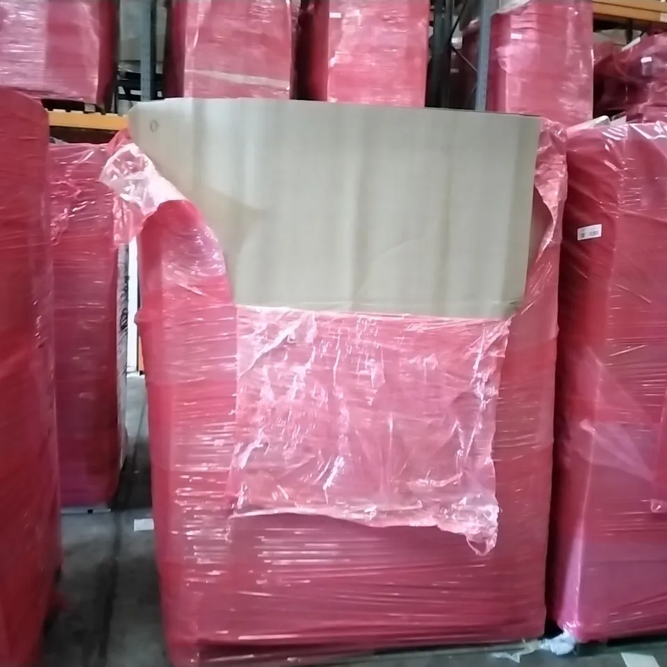 PALLET OF ASSORTED ITEMS TO INCLUDE: CRUA MONITOR COMPUTER, FOLDABLE PET GATE, PVC PRIVACY FENCE, BABY PLAY GYMS ECT