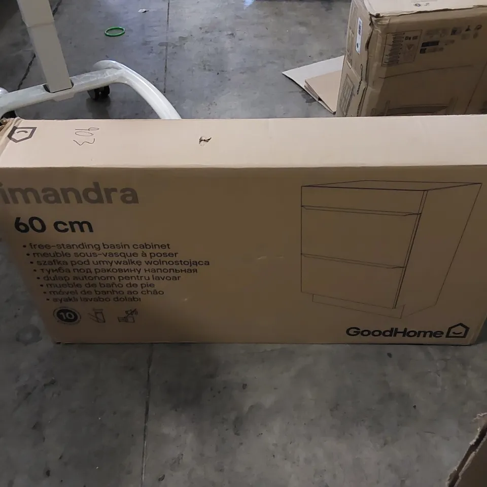 BOXED GOODHOME IMANDRA 60cm FREE-STANDING BASIN CABINET (1 BOX)