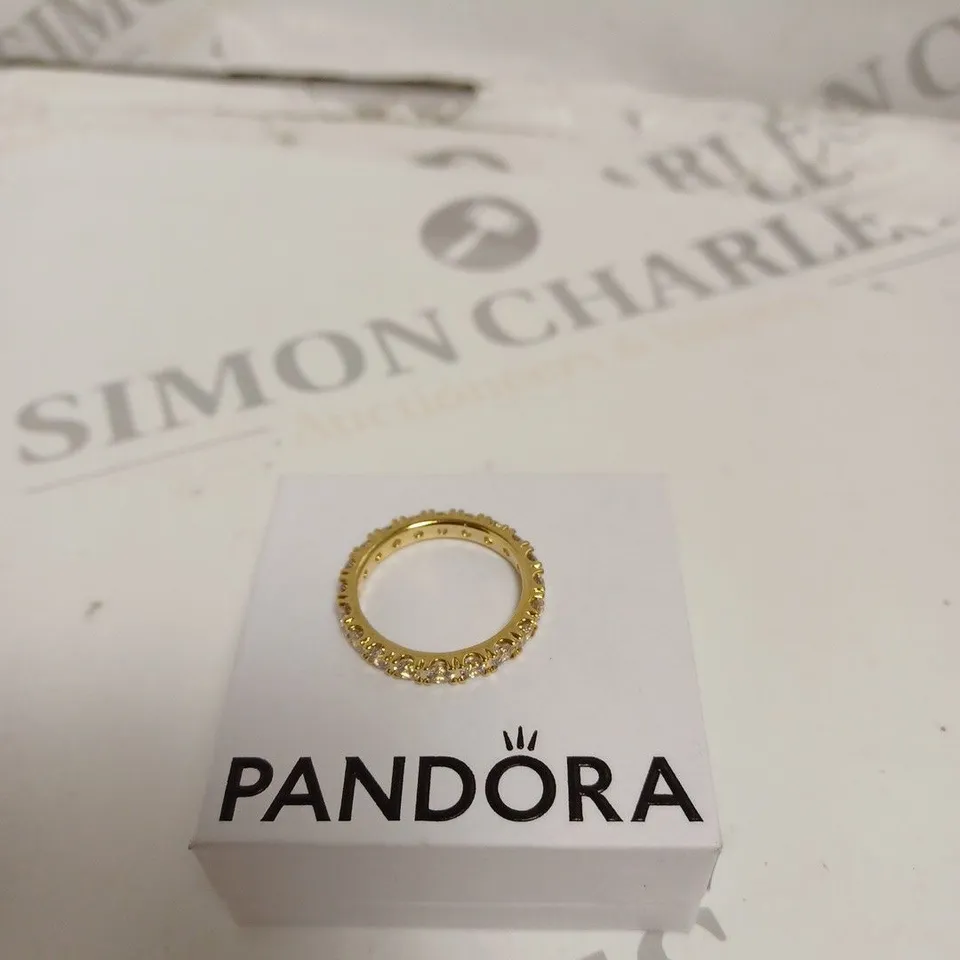 PANDORA SPARKLING ROW ETERNITY RING