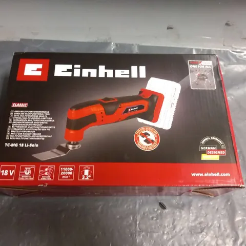 BOXED EINHELL CORDLESS MULTIFUNCTIONAL TOOL TC-MG 18 LI-SOLO