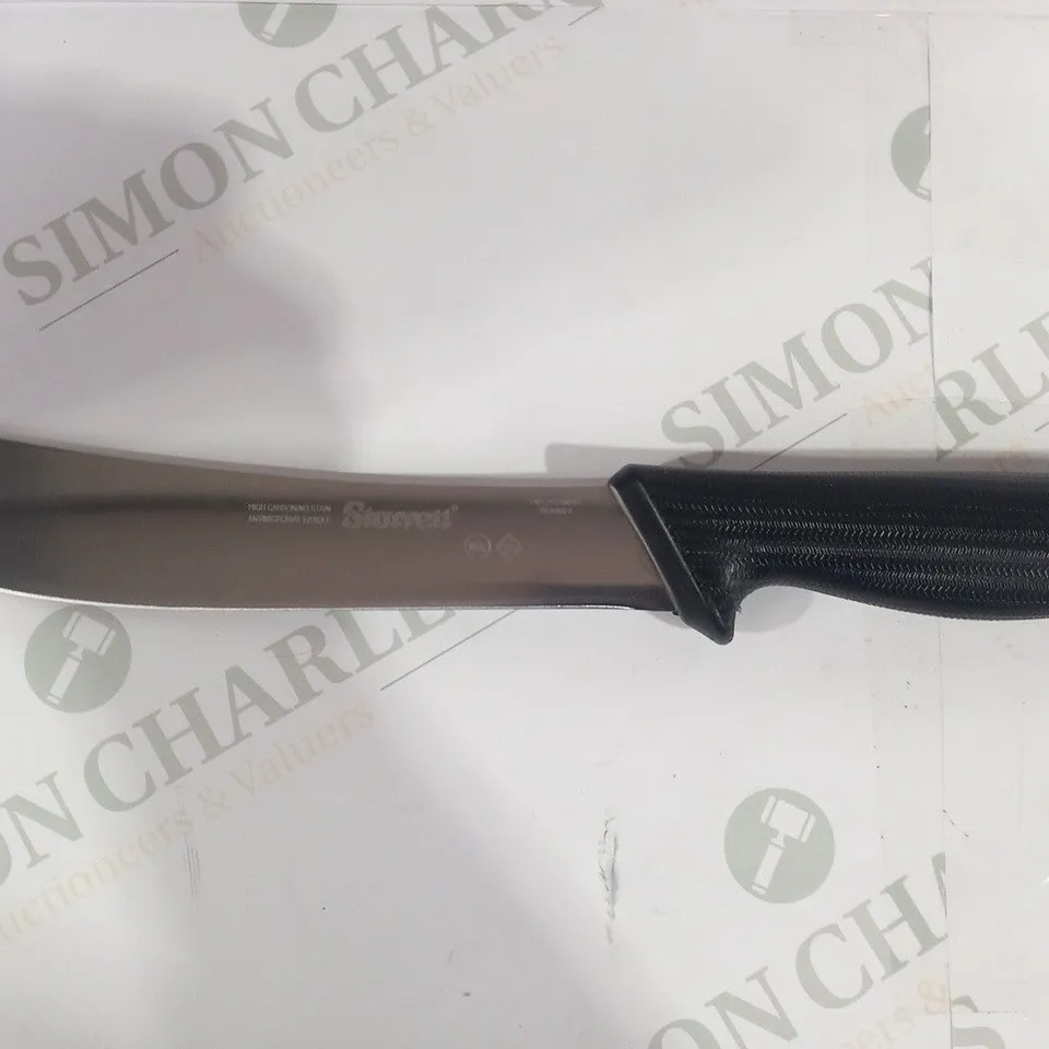 APPROXIMATELY 6 STARRETT BUTCHER KNIFE AERIAL TRIM WITH CURVED NARROW BLADE BKB606-8