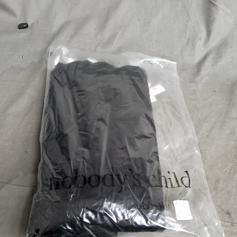 BAGGED NOBODYS CHILD WOMEN'S BLACK CLASSIC WIDE-LEG JEANS - SIZE 8 