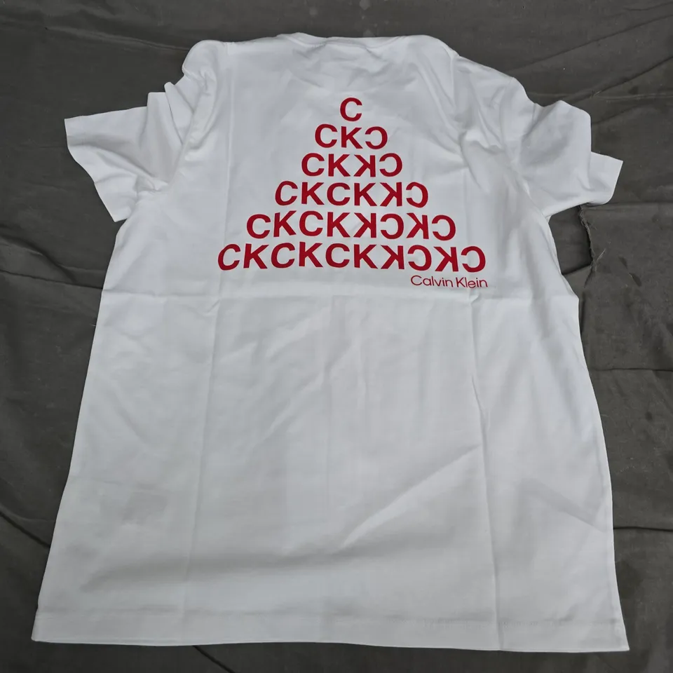CALVIN KLEIN JEANS WHITE T-SHIRT XS