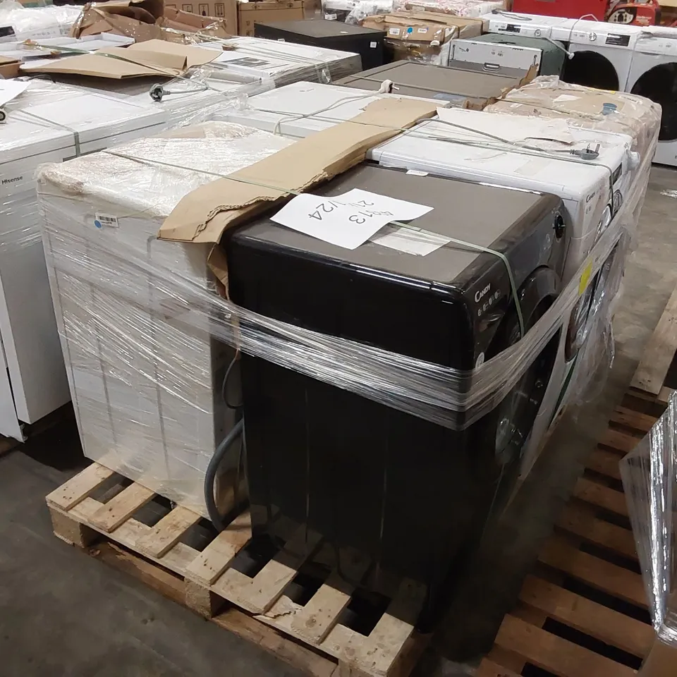 PALLET OF APPROXIMATELY 6 UNPROCESSED RAW RETURN WHITE GOODS TO INCLUDE;