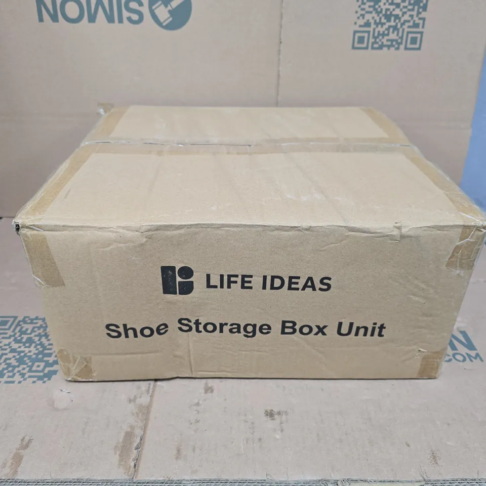 BOXED LIFE IDEAS SHOE STORAGE BOX UNIT 