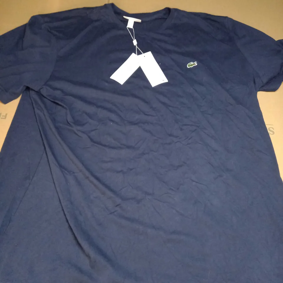 LACOSTE BASIC LOGO T-SHIRT IN NAVY