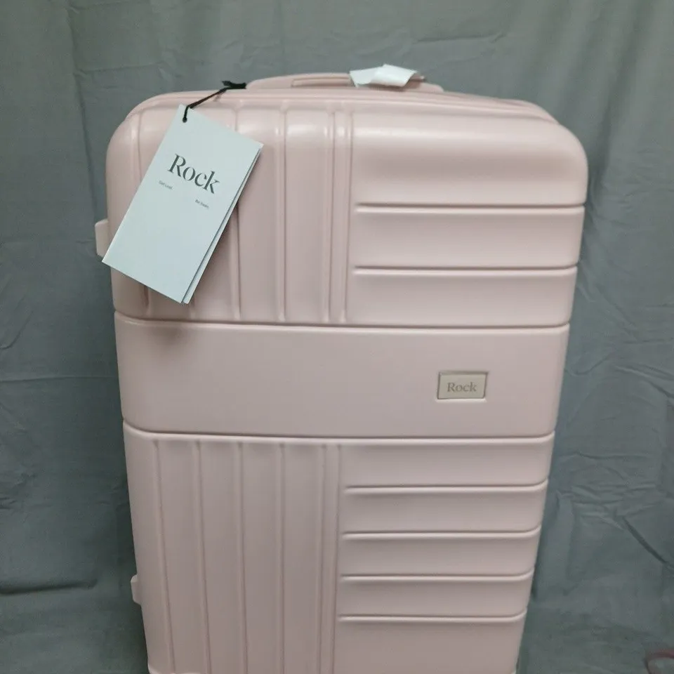 ROCK PINK HARD-SHELL SUITCASE ON WHEELS