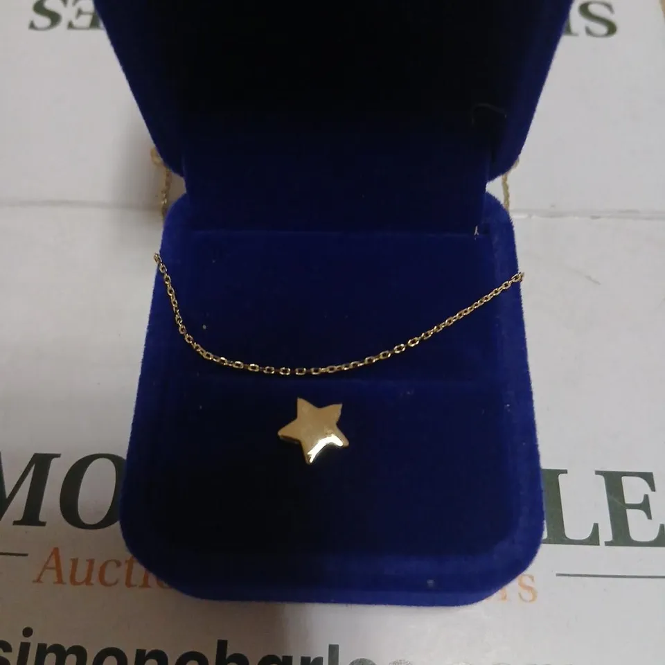 GOLD 9CT ITALIAN GOLD STAR BRACELET 1.10G 