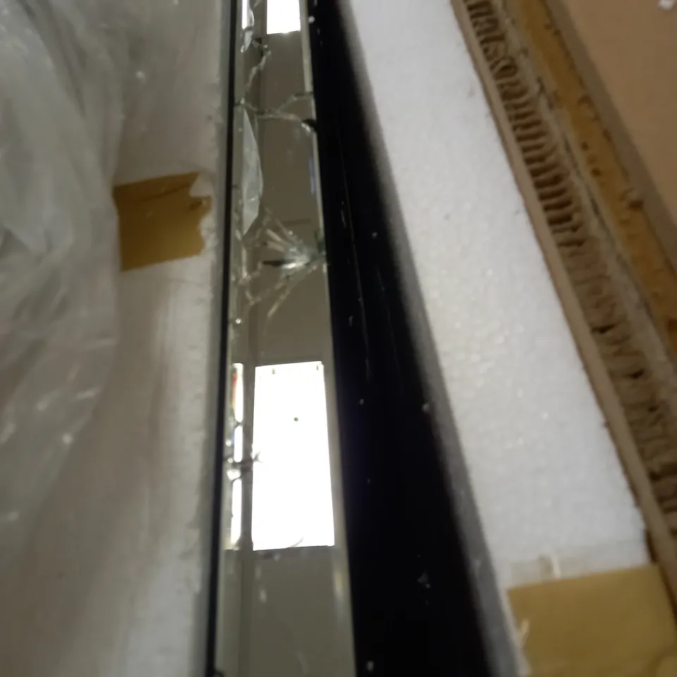 JM BY JULIEN MACDONALD LARGE ENCAPSULATED CRYSTAL LIGHT UP TABLE MIRROR