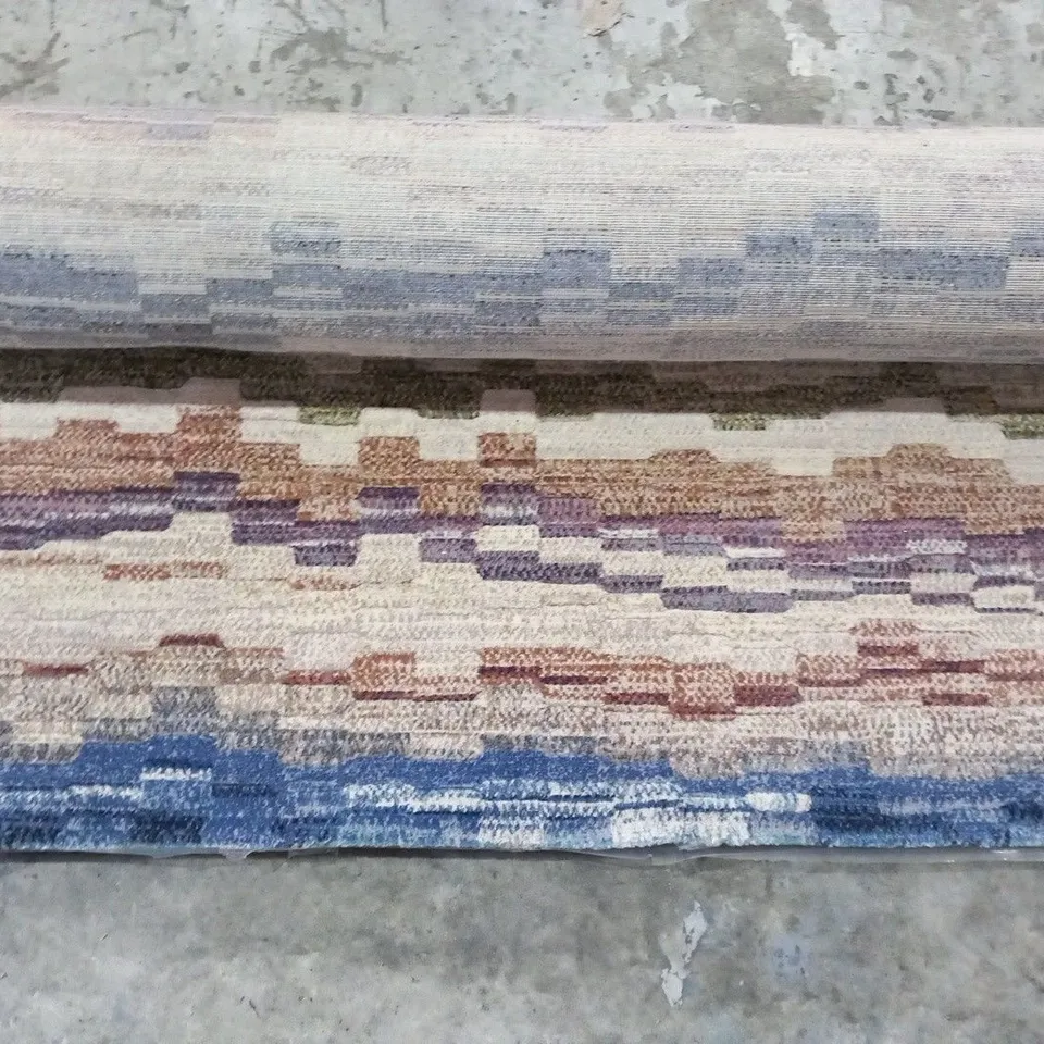RAGOLLE GALLERIA BLUE/PINK AREA RUG SIZE 280 X 380CM
