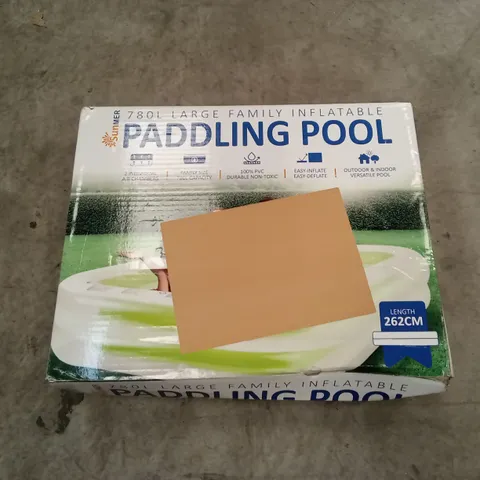 BOXED 780L LARGE PADDLING POOL (1BOX)