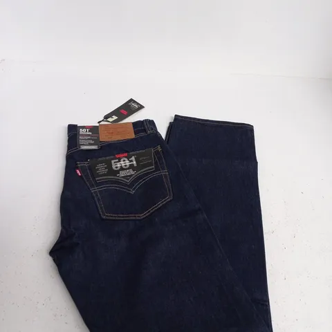 LEVI'S 501 ORIGINAL DENIM JEANS - DARK INDIGO - SIZE W32 X L32