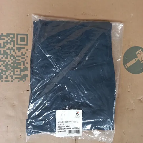 BAGGED BLACK KNIGHT WORKWEAR TROUSERS IN NAVY SIZE 12