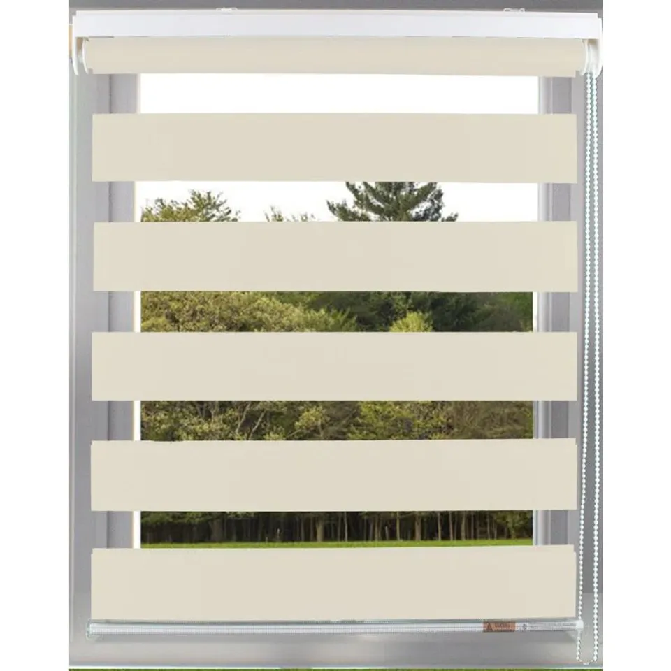 BOXED TIVERTON ZEBRA DAY AND NIGHT ROOM DARKENING ROLLER BLIND (1 BOX)