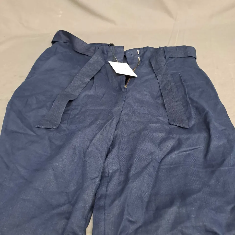 PHASE EIGHT AALIYAH TROUSERS IN NAVY - SIZE 16