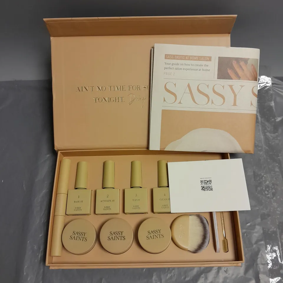 BOXED SASSY SAINTS NAIL MANICURE KIT