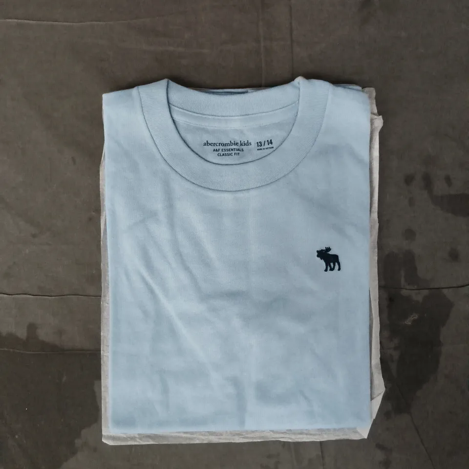 ABERCROMBIE KIDS CLASSIC FIT T-SHIRT IN LIGHT BLUE SIZE 13/14 YEARS