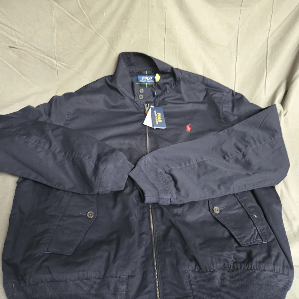 POLO RALPH LAUREN TWILL WINDBREAKER JACKET NAVY XXL 