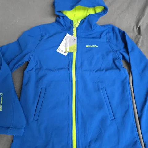 MOUNTAIN WAREHOUSE EXODUS KIDS SOFTSHELL JACKET IN BLUE - 13 YRS