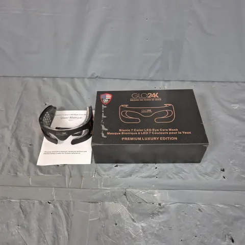 BOXED GLO24K BIONIC 7 COLOUR LED EYE CARE MASK