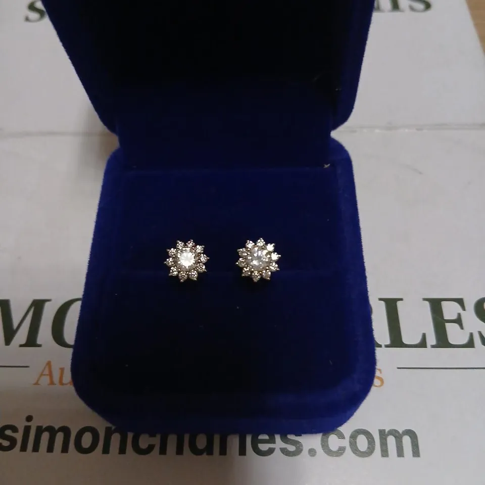 DIAMONIQUE SUN STUD EARRINGS