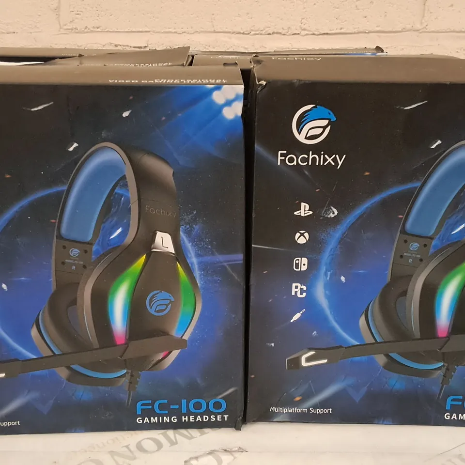 LOT OF 6 BOXED FACHIXY FC-100 GAMING HEADSET