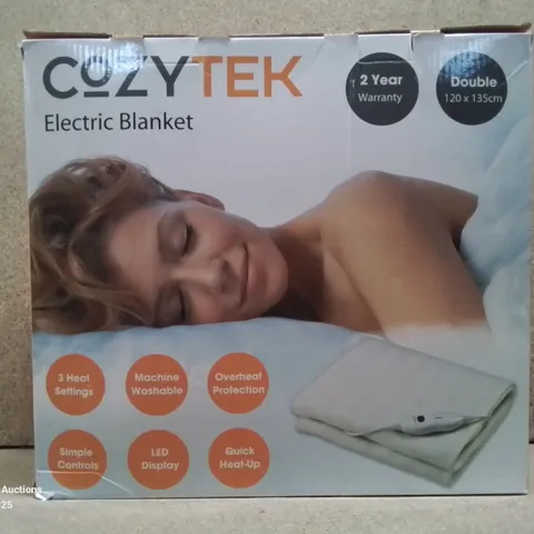 BOXED COZYTEK EL3CTRIC BLANKET, DOUBLE