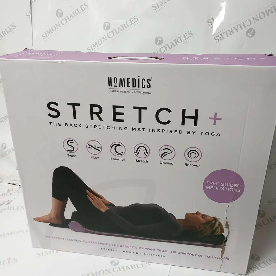 BOXED HOMEDICS STRETCH+ THE BACK STRETCHING MAT INSPIRED BY YOGA TYM-1250PQVC-GB