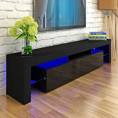 BOXED ALLOWAY TV STAND FOR TVS UP TO 75" - BLACK (1 BOX)