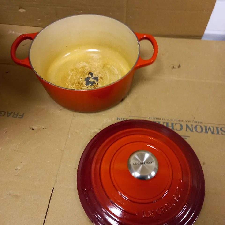 LE CRUESET RED POT 
