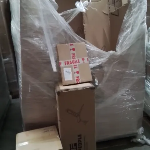PALLET OF ASSORTED HOUSEHOLD GOODS AND PRODUCTS TO INCLUDE;GYM BENCH,AIR COOLER,PHOTO FRAMES